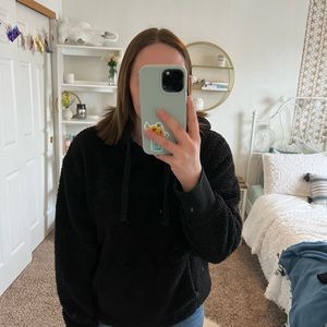 Black teddy bear hoodie